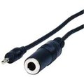 Comprehensive Comprehensive Stereo Standard Phone plug 0.25" Jack to 3.5mm Mini Plug Audio Adapter Cable 6 inches SP-2-C